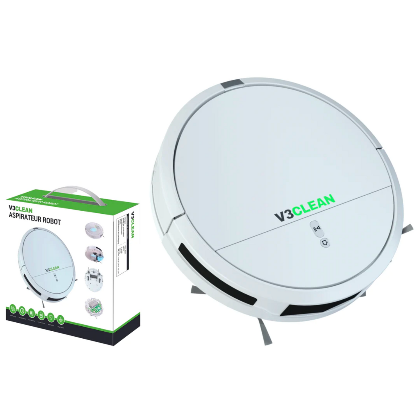 Aspirateur robot laveur V3CLEAN